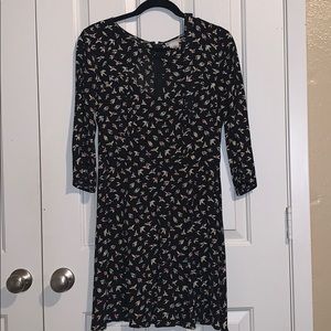 Dress with tiny birds